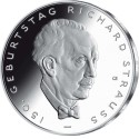 ALEMANIA 10 EUROS 2014 D MUSICO RICHARD STRAUSS y AGUILA EN ESCUDO MONEDA DE NICKEL SC BRD