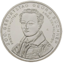 @PLATA - PROOF@ ALEMANIA 10 EUROS 2013 Ceca F GEORGE BUCHNER ESCRITOR y CIENTIFICO KM.318 MONEDA PP BRD euro coin