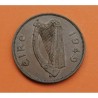 IRLANDA 1 PENIQUE 1949 GALLINA y POLLUELOS KM.11 MONEDA DE BRONCE MBC+ Ireland Eire 1 Penny WWII