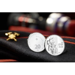 .SUIZA 20 FRANCOS 2020 B CUERPO DE BOMBEROS DE SUIZA MONEDA DE PLATA SC Switzerland 20 Francs