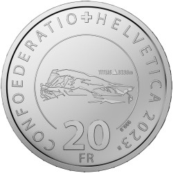. 1 aacoin @11.000 Uds.@ SUIZA 20 FRANCOS 2024 B TELEFERICO TITLIS por CABLES MONEDA DE PLATA SC Switzerland 20 Francs