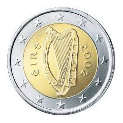 1º AÑO DE EMISION x IRLANDA 2 EUROS 2002 ARPA MONEDA BIMETALICA SC Eire Ireland 2€ COIN