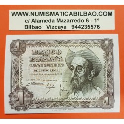 ESPAÑA 1 PESETA 1951 DON QUIJOTE Serie R 5826311 Pick 139 BILLETE SC SIN CIRCULAR Spain UNC banknote