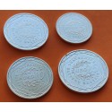 . 4 monedas x FRANCIA 5 EUROS 2008 + 10 EUROS 2009 + 15 EUROS 2008 + 25 EUROS 2009 LA SEMBRADORA PLATA SC/SC-