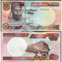 NIGERIA 100 NAIRA 2001 OBAFEMI AWOLOWO y MONTAÑA ROCOSA Pick 28 BILLETE SC Africa UNC BANKNOTE