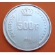 BELGICA 500 FRANCOS 1990 - 1930 REY BALDUINO Leyenda BELGIQUE KM.179 MONEDA DE PLATA SC- Belgium 500 Francs silver