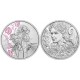 . 6ª moneda @18/ABRIL Envío@ AUSTRIA 10 EUROS 2024 FLOR PEONIA Serie THE LANGUAJE OF FLOWERS PLATA PROOF ESTUCHE Peony