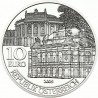 AUSTRIA 10 EUROS 2005 TEATRO y OPERA DE BURG REAPERTURA OFICIAL MONEDA DE PLATA SC Österreich silver