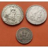 3 monedas GUERRA CIVIL x 2 PESETA 1937 CONSEJO DE ASTURIAS y LEON + EUZKADI + 50 CENTIMOS 1937 SANTANDER PALENCIA y BURGOS