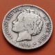@MUY RARA@ ESPAÑA Rey ALFONSO XIII 2 PESETAS 1894 * -- / -- PGV Tipo "RIZOS" MONEDA DE PLATA KM.704 Spain silver coin R/3
