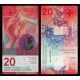 SUIZA 20 FRANCOS 2015 ARTHUR HONEGGER Firmas STUDER + DANTHINE Pick 76.C.82 BILLETE SC Switzerland UNC BANKNOTE