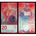 SUIZA 20 FRANCOS 2015 ARTHUR HONEGGER Firmas STUDER + DANTHINE Pick 76.C.82 BILLETE SC Switzerland UNC BANKNOTE