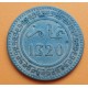 MARRUECOS 10 MAZUNAS 1903 AH 1320 Sultán ABDELAZIZ KM.17.1 MONEDA DE BRONCE MBC++ Morocco Maroc coin