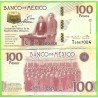@ESCASO@ MEXICO 100 PESOS 2016 CENTENARIO DE LA CONSTITUCION Serie T...6151 Pick 130C BILLETE SC Mejico UNC BANKNOTE