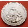 REPUBLICA DOMINICANA 1 PESO 1988 CARABELAS DE CRISTOBAL COLON KM.66 MONEDA DE NICKEL SC- Imperfecciones