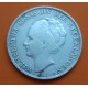 CURACAO 1 GULDEN 1944 REINA WILHELMINA KM.45 MONEDA DE PLATA PLATA MBC The Netherlands WWII R/2