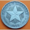 CUBA 1 PESO 1932 ESTRELLA PATRIA y LIBERTAD KM.15 MONEDA DE PLATA MBC++ silver coin R/2