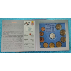 ESPAÑA CARTERA FNMT EURO 2011 COMUNIDAD AUTONOMA CEUTA 1 Cts/2€ + 2 EUROS 2011 ALHAMBRA + 1 MEDALLA de PLATA