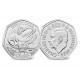 . 1 aaacoin @ENVIO HOY@ INGLATERRA 50 PENIQUES 2024 Dinosaurio DIPLODOCUS Era JURASSIC 3ª MONEDA NICKEL MINT SET