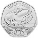 . 1 aaacoin @ENVIO HOY@ INGLATERRA 50 PENIQUES 2024 Dinosaurio DIPLODOCUS Era JURASSIC 3ª MONEDA NICKEL MINT SET