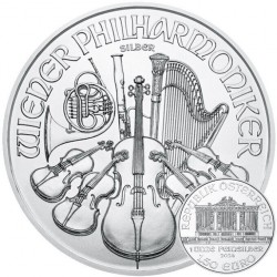 . 1 aaacoin @2/MAYO Envío@ AUSTRIA 1,50 EUROS 2024 FILARMONICA DE VIENA MONEDA DE PLATA ONZA Oz OUNCE Österreich silver CAPSULA