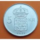 SUECIA 5 KRONOR 1971 Rey GUSTAV VI y VALOR KM.829 MONEDA DE PLATA BAJA SC- Sweden 5 Coronas