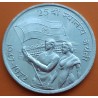INDIA 10 RUPIAS 1972 ANIVERSARIO INDEPENDENCIA KM.187 MONEDA DE PLATA SC- 10 Rupees silver coin