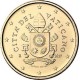 . 1 moneda x VATICANO 50 CENTIMOS 2020 ESCUDO DEL PAPA FRANCISCO LATON SC