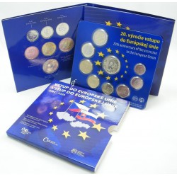 . ESLOVAQUIA CARTERA OFICIAL EUROS 2024 + CHEKIA CARTERA OFICIAL KORUN 2024 SC EMISIÓN CONJUNTA 2 Euros 2024