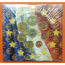 FRANCIA CARTERA OFICIAL EUROS 2003 SC 1+2+5+10+20+50 Centimos + 1 EURO + 2 EUROS 2003 UNC BU SET KMS