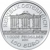 AUSTRIA 1,50 EUROS 2011 FILARMONICA MONEDA DE PLATA PURA 999 SC 1 ONZA OZ OUNCE Österreich silver Philharmonic EURO