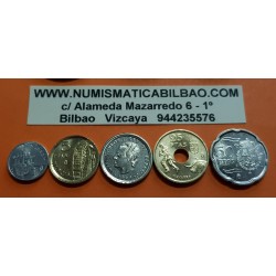.ESPAÑA SERIE 1999 SC 1+5+10+25+50 + 100 PESETAS 1999 + 200 PESETAS 1999 + 500 PESETAS 1999 JUAN CARLOS I