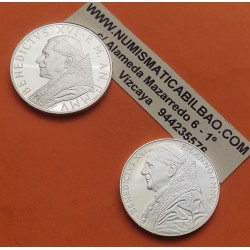 2 monedas @RARAS@ x VATICANO 5 EUROS 2005 + VATICANO 10 EUROS 2005 PAPA BENEDICTO XVI PLATA PROOF NO ESTUCHE