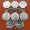 8 monedas SC + IMPERFECCIONES + CÁPSULAS España 2000 PESETAS 1994+1995+1996+1997+1998+1999+2000+2001 PLATA