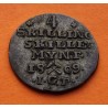 @ESCASA@ NORUEGA 4 SKILLING 1809 Siglas REY FEDERICO VI Ceca SKYLLE MINT KM.276 MONEDA DE VELLÓN Norway silver coin