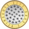 @SACADA DE CARTERA - SU 1º MONEDA DE ESTE VALOR@ ESLOVENIA 3 EUROS 2008 PRESIDENCIA DE LA UNION EUROPEA BIMETALICA SC Slovenia