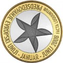 @SACADA DE CARTERA - SU 1º MONEDA DE ESTE VALOR@ ESLOVENIA 3 EUROS 2008 PRESIDENCIA DE LA UNION EUROPEA BIMETALICA SC Slovenia