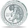 . 3ª MONEDA - CRISTAL DE SWAROVSKI AUSTRIA 20 EUROS 2022 TIGRE PLATA ESTUCHE Serie LOS OJOS DEL MUNDO Asian Tiger