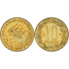ESTADOS DEL AFRICA CENTRAL 10 FRANCOS 1996 ANTILOPES KM.9 MONEDA DE LATON SC Etats de L'Afrique Centrale 10 FRANCS CFA