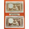 @2 TIPOS@ ESPAÑA 100 PESETAS 1953 JULIO ROMERO DE TORRES Marrón Claro + Marrón Oscuro Pick 145 SC 2 BILLETES SIN CIRCULAR Spain