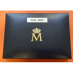 ESPAÑA ESTUCHE FNMT EURO 2003 PROOF 1+2+5+10+20+50 CENTIMOS 1+2 EUROS 2003 + 12 EUROS 2003 PLATA 9 MONEDAS