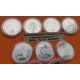. 10 monedas 5,35 ONZAS PLATA PURA x ESPAÑA 12 EUROS 2002+2003+ 2004 x2 +2005+2006+2007+2008+2009+2010 SC