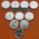 . 10 monedas 5,35 ONZAS PLATA PURA x ESPAÑA 12 EUROS 2002+2003+ 2004 x2 +2005+2006+2007+2008+2009+2010 SC