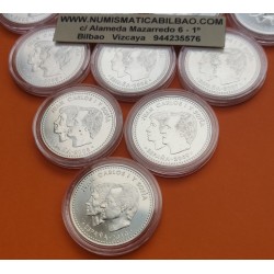 . 10 monedas 5,35 ONZAS PLATA PURA x ESPAÑA 12 EUROS 2002+2003+ 2004 x2 +2005+2006+2007+2008+2009+2010 SC