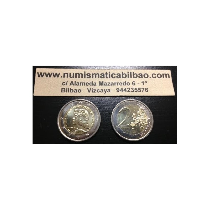 MONACO 2 EUROS 2012 REY LUCIEN I 500 AÑOS DE SOBERANIA @RARA@ SC BIMETALICA MONEDA CONMEMORATIVA