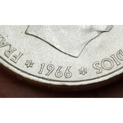 4 monedas x 100 PESETAS 1966 * 66 + 67 + 68 + 70 FRANCO ESTADO ESPAÑOL PLATA KM.797 SC España ESTRELLAS PERFECTAS