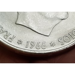 4 monedas x 100 PESETAS 1966 * 66 + 67 + 68 + 70 FRANCO ESTADO ESPAÑOL PLATA KM.797 SC España ESTRELLAS PERFECTAS