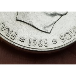 4 monedas x 100 PESETAS 1966 * 66 + 67 + 68 + 70 FRANCO ESTADO ESPAÑOL PLATA KM.797 SC España ESTRELLAS PERFECTAS