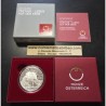 @AGOTADAS@ AUSTRIA 20 EUROS 2014 TERCIARIO FELINO DIENTES DE SABLE MONEDA DE PLATA ESTUCHE y CERTIFICADO Österreich TERTIAR