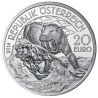 @AGOTADAS@ AUSTRIA 20 EUROS 2014 TERCIARIO FELINO DIENTES DE SABLE MONEDA DE PLATA ESTUCHE y CERTIFICADO Österreich TERTIAR